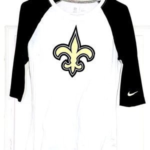 Saints NFL raglan shirt